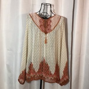 Rose & Olive boho blouse  Size:S